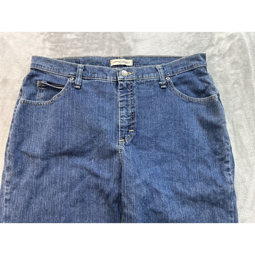 Riders By Lee Jean Women Plus Sz 16p Blue Relaxed Straight Baggy Western Cowgirl - Picture 5 of 12